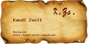 Kandl Zsolt névjegykártya